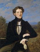Ferdinand Georg Waldmuller Portrait of Edward Silberstein oil painting on canvas